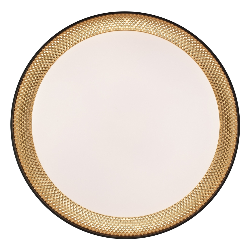 Brilliant - himmennettävä LED-kattovalaisin WALDO LED/24W/230V 3000-6500K halkaisija 38,5 cm musta/kulta + kaukosäädin