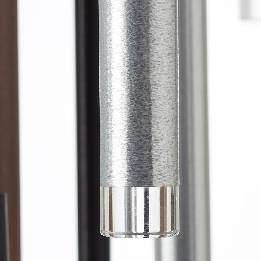 Brilliant - LED-himmennettävä riippuvalaisin kaapelilla CEMBALO LED/70W/230V mattakromi/musta/ruskea