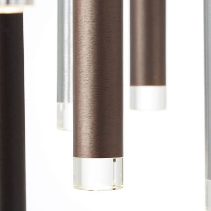 Brilliant - LED-himmennettävä riippuvalaisin kaapelilla CEMBALO LED/70W/230V mattakromi/musta/ruskea