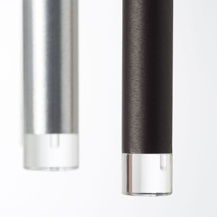 Brilliant - LED-himmennettävä riippuvalaisin kaapelilla CEMBALO LED/70W/230V mattakromi/musta/ruskea