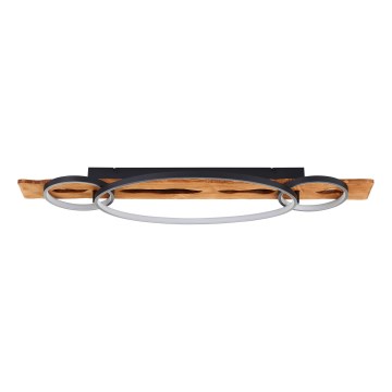 Brilliant - Himmennettävä PIRUS LED-kattovalaisin, 40 W, 230 V, 30 x 90 cm, kumipuu