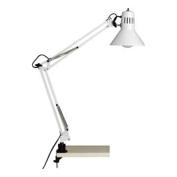 Brilliant - HOBBY pöytävalaisin klipsillä 1xE27/40W/230V valkoinen
