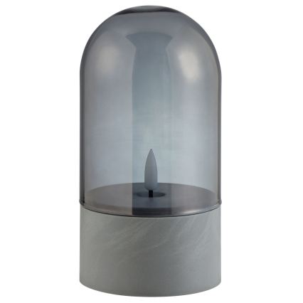Brilliant - ILLUSION LED-kynttilät, 2 kpl, LED/2xAA, IP44, harmaa/savunmusta