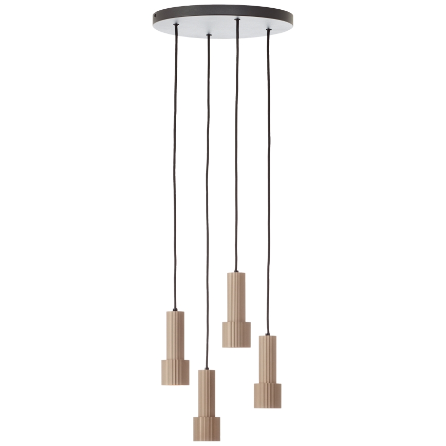 Brilliant - Kattokruunu johdossa CADIZ 4xGU10/10W/230V halkaisija 35 cm pronssi