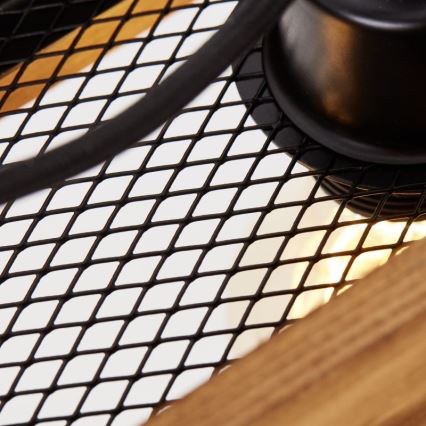 Brilliant - Kattokruunu johdossa CALANDRA 6xE27/42W/230V mänty