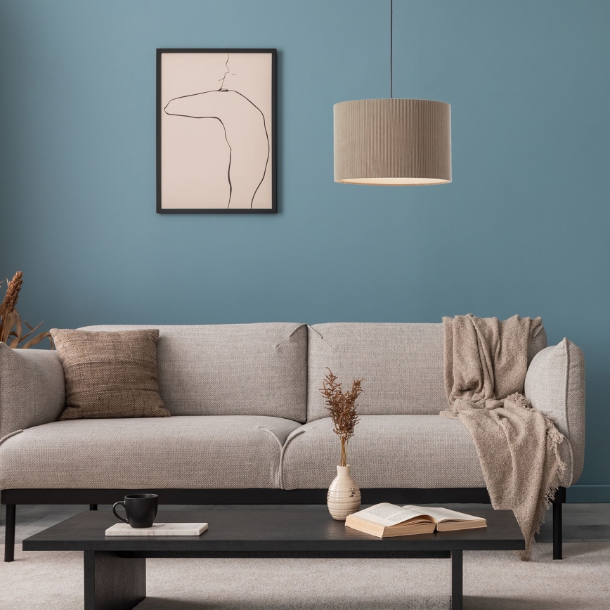 Brilliant - Kattokruunu johdossa TONY 1xE27/20W/230V halkaisija 35 cm ruskea