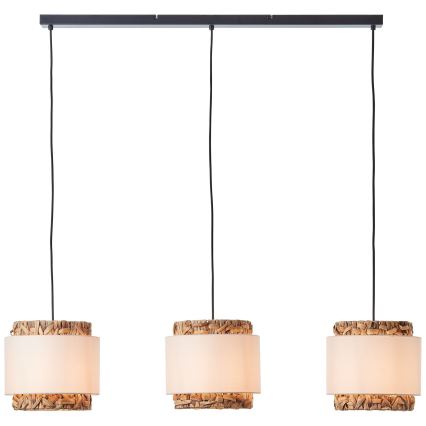 Brilliant - Kattokruunu johdossa WATERLILLY 3xE27/60W/230V kerma