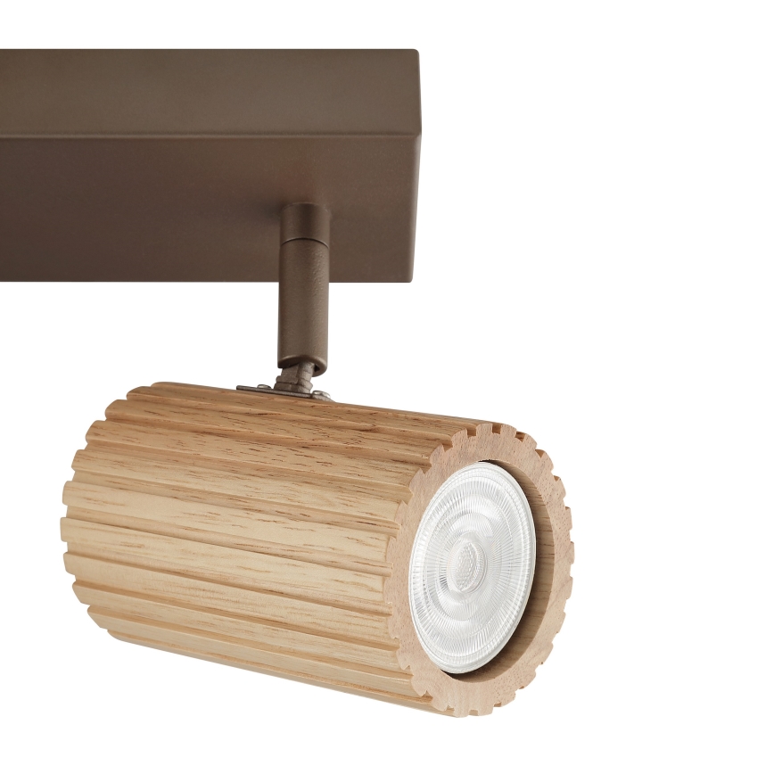 Brilliant - Kattospotti LAKEWOOD 2xGU10/10W/230V ruskea