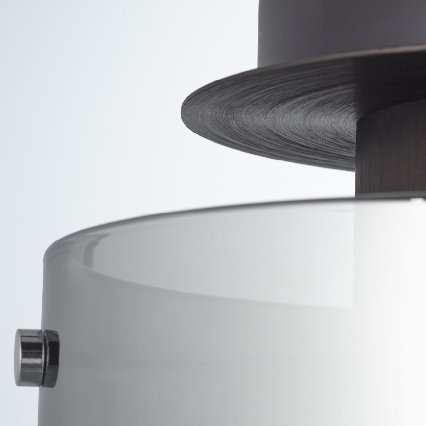 Brilliant - Kattovalaisin BETH 1xE27/60W/230V halkaisija 20 cm musta/savunharmaa