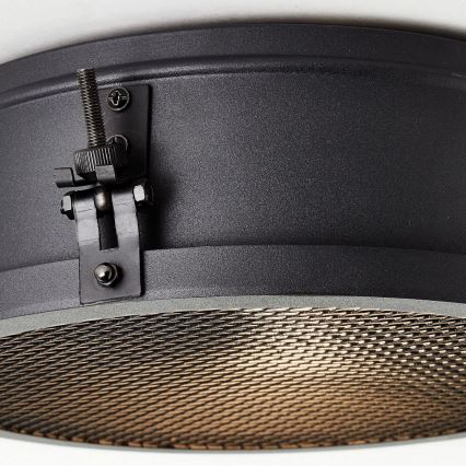 Brilliant - Kattovalaisin ZOIS 1xE27/28W/230V Ø 30 cm musta