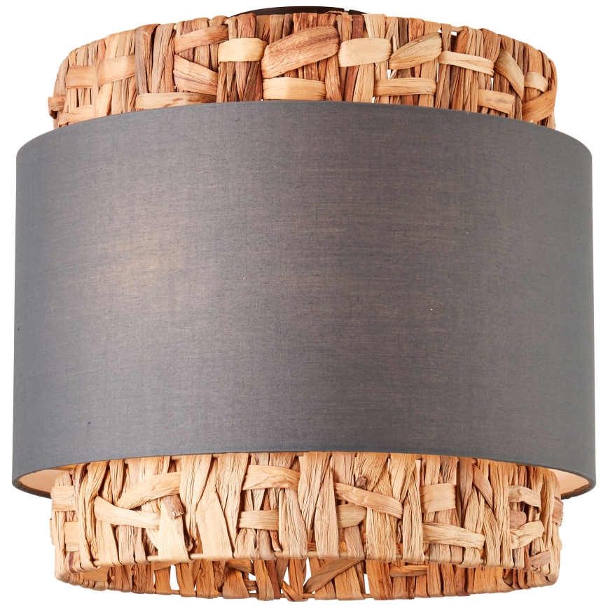 Brilliant - Kattovalo WATERLILLY 2xE27/60W/230V halkaisija 35 cm harmaa