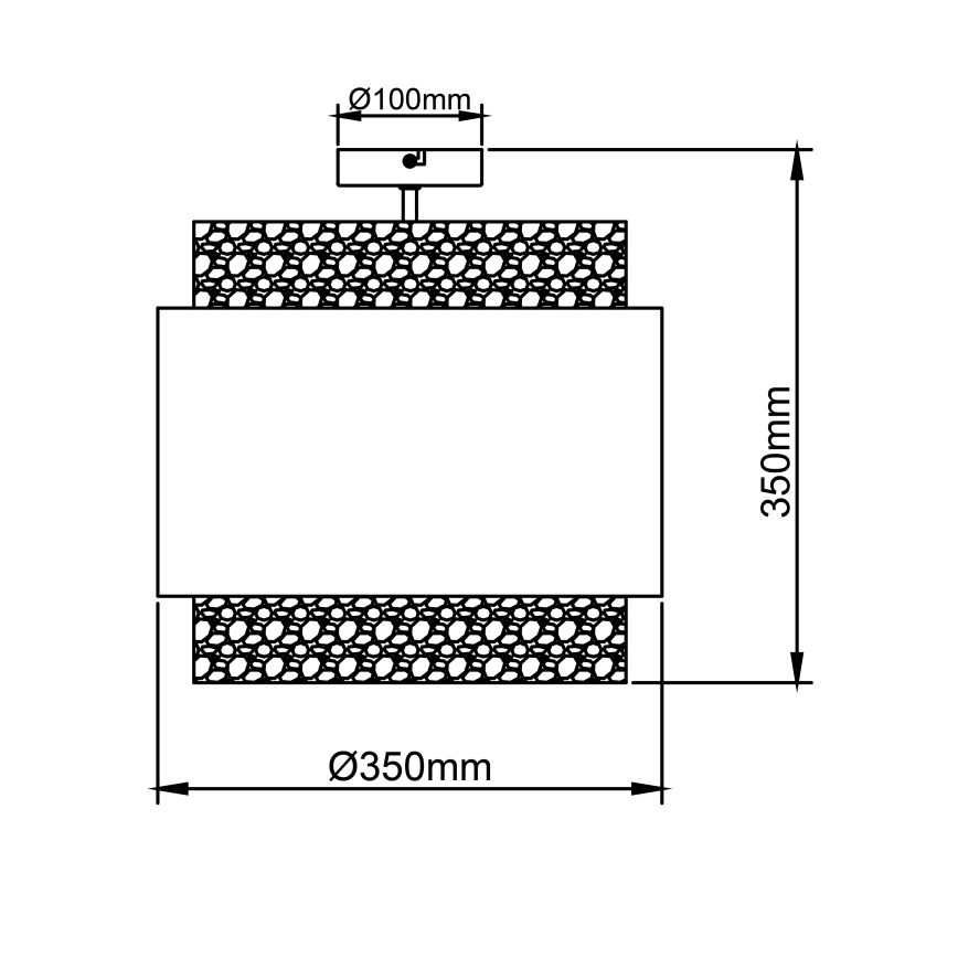 Brilliant - Kattovalo WATERLILLY 2xE27/60W/230V halkaisija 35 cm kerma