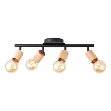 Brilliant - Kohdevalo TIFFANY 4xE27/28W/230V bambu