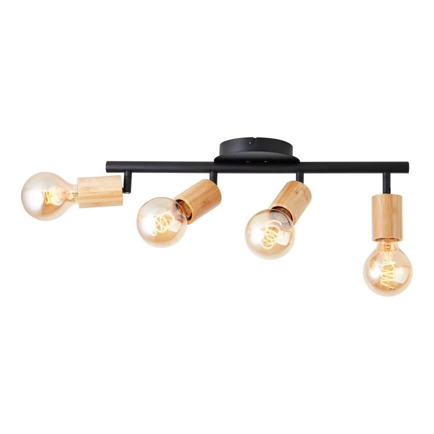 Brilliant - Kohdevalo TIFFANY 4xE27/28W/230V bambu