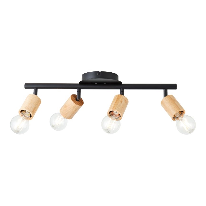 Brilliant - Kohdevalo TIFFANY 4xE27/28W/230V bambu