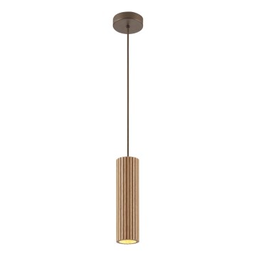 Brilliant - LAKEWOOD riippuvalaisin vaijerilla 1xGU10/10W/230V Ø 10 cm, ruskea
