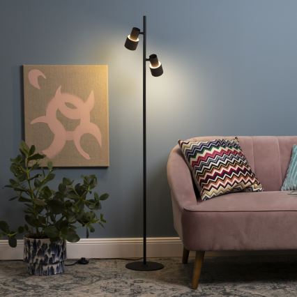 Brilliant - Lattialamppu CADIZ 2xGU10/10W/230V pronssi