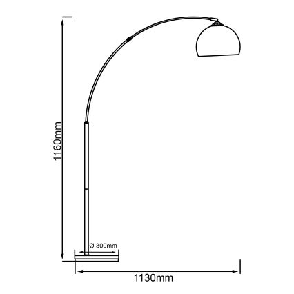 Brilliant - Lattiavalaisin VESSA 1xE27/60W/230V kiiltävä kromi/valkoinen