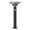 Brilliant - LED aurinkokennovalo anturilla GARVINA LED/3W/3,7V 2000 mAh 45 cm IP44 musta