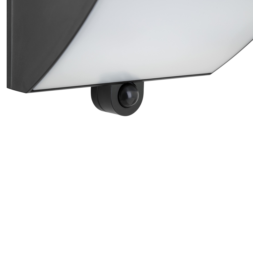 Brilliant - LED aurinkoseinävalaisin anturilla SIERRA LED/6W/3,7V 2700/4000/6500K 2000 mAh IP54 musta