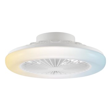 Brilliant - LED Himennettävä kattovalaisin tuulettimella MONTERO LED/20W/230V 2700-6500K halkaisija 42 cm valkoinen + kaukosäädin