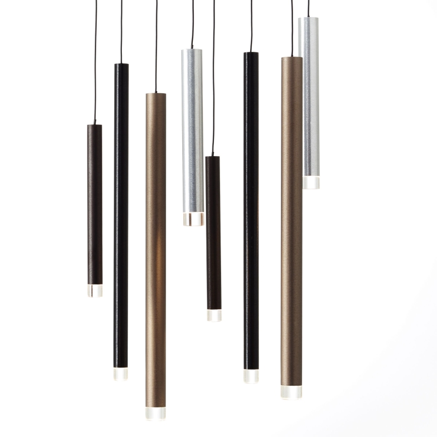 Brilliant - himmennettävä LED-riippuvalaisin kaapelilla CEMBALO LED/32W/230V mattakromi/musta/ruskea