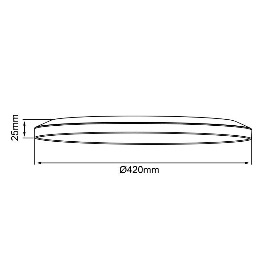 Brilliant - LED-himmennettävä kattovalaisin SORELL LED/24/230V 3000-6500K Ø 42 cm valkoinen + kaukosäädin