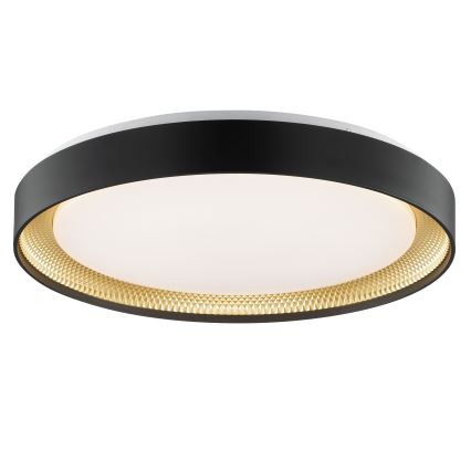 Brilliant - Himmennettävä LED-kattovalaisin WALDO LED/36W/230V 3000-6500K halkaisija 48,5 cm musta/kultainen + kaukosäädin