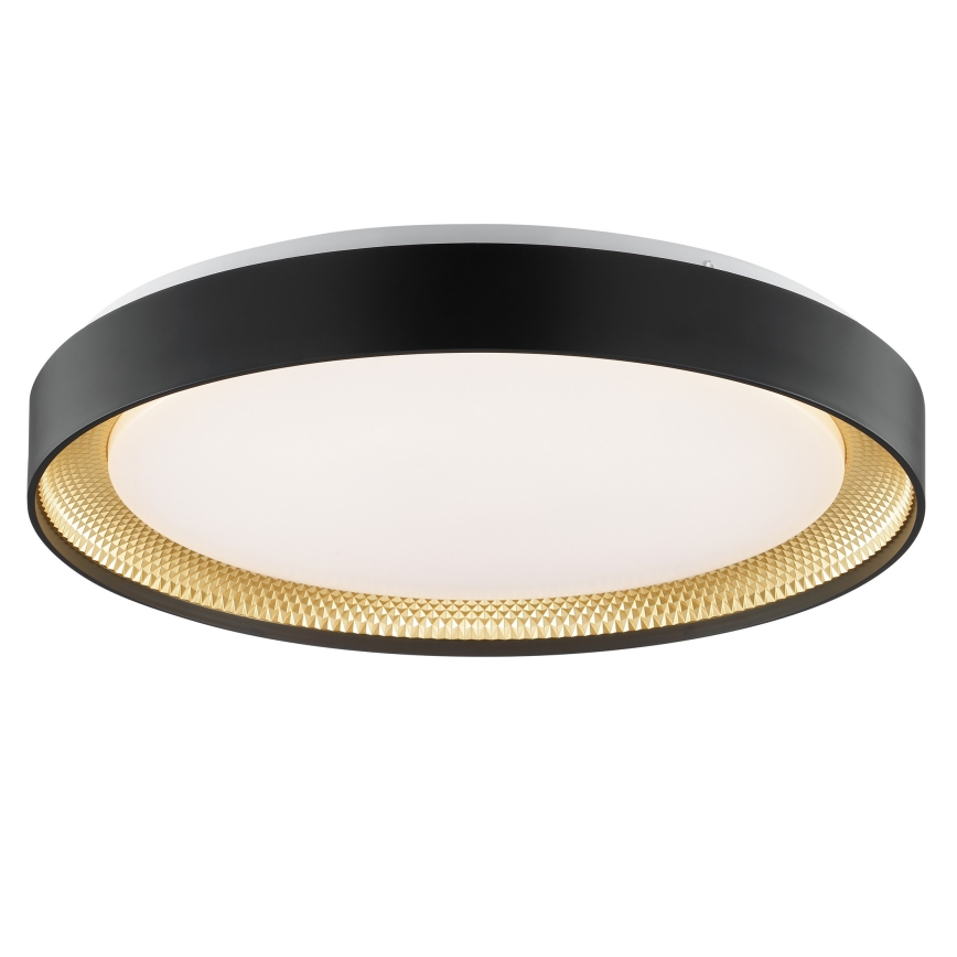 Brilliant - Himmennettävä LED-kattovalaisin WALDO LED/36W/230V 3000-6500K halkaisija 48,5 cm musta/kultainen + kaukosäädin