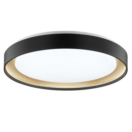Brilliant - Himmennettävä LED-kattovalaisin WALDO LED/36W/230V 3000-6500K halkaisija 48,5 cm musta/kultainen + kaukosäädin
