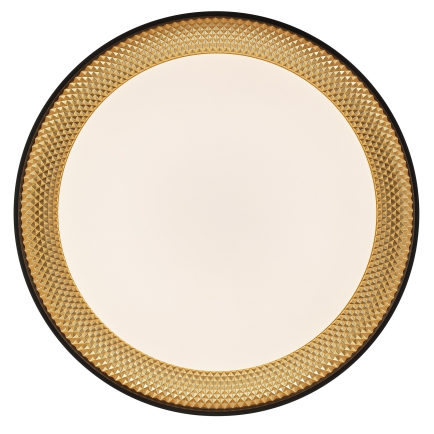 Brilliant - Himmennettävä LED-kattovalaisin WALDO LED/36W/230V 3000-6500K halkaisija 48,5 cm musta/kultainen + kaukosäädin