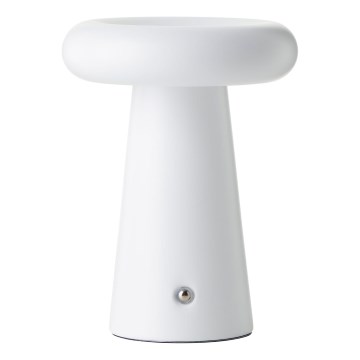 Brilliant - LED himmennettävä kosketusohjattu ulkokäyttöön tarkoitettu pöytävalaisin MUFFIN LED/3W/5V USB 2600 mAh IP44 valkoinen