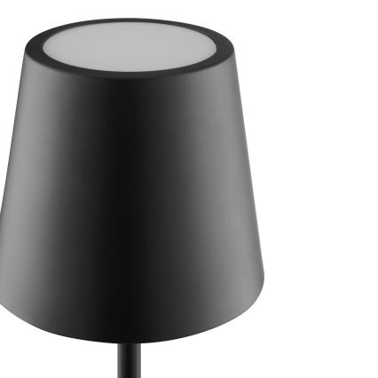 Brilliant - LED himmennettävä ladattava kosketuksella ohjattava ulkokäyttöinen pöytälamppu ELORA LED/2,5W/5V 2700K 2600 mAh IP44 musta