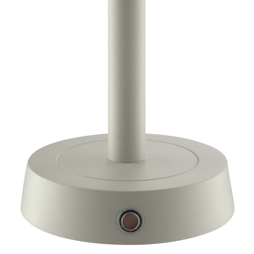 Brilliant - RAZOR LED himmennettävä ladattava kosketusohjattu ulkokäyttöön tarkoitettu pöytävalaisin LED/2,5W/5V 2700K 2600 mAh IP44 harmaa