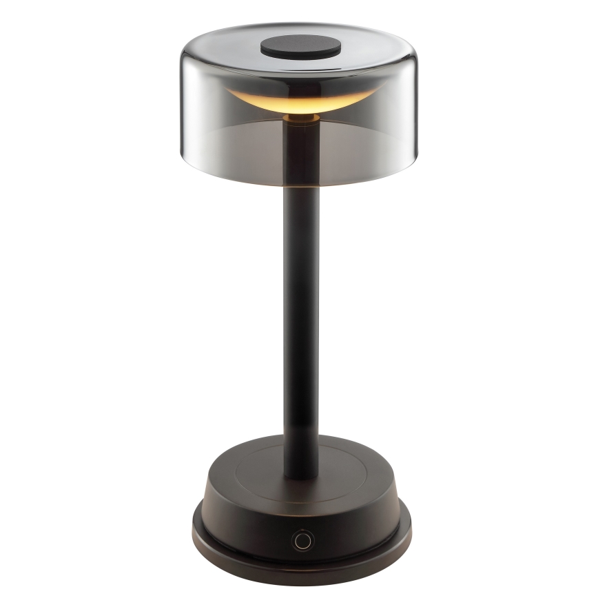 Brilliant - LED himmennettävä ladattava kosketusohjattu ulkokäyttöinen pöytälamppu RAZOR LED/2,5W/5V 2700K 2600 mAh IP44 musta