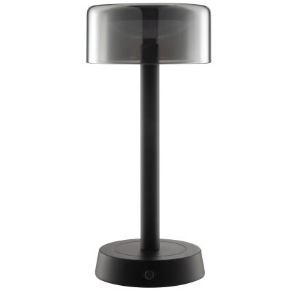Brilliant - LED himmennettävä ladattava kosketusohjattu ulkokäyttöinen pöytälamppu RAZOR LED/2,5W/5V 2700K 2600 mAh IP44 musta