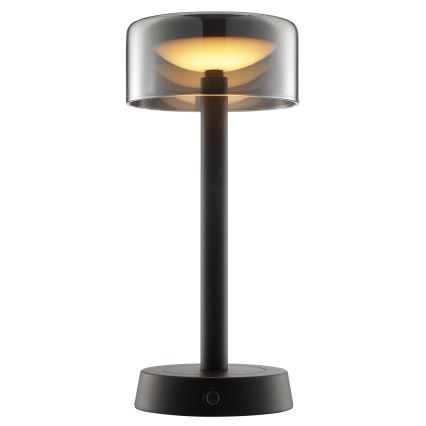 Brilliant - LED himmennettävä ladattava kosketusohjattu ulkokäyttöinen pöytälamppu RAZOR LED/2,5W/5V 2700K 2600 mAh IP44 musta