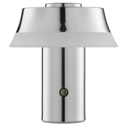 Brilliant - KINICH LED himmennettävä ladattava kosketusohjattu pöytävalaisin LED/2,5W/5V 2700K 2600 mAh kiiltävä kromi