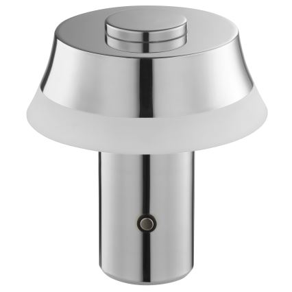 Brilliant - KINICH LED himmennettävä ladattava kosketusohjattu pöytävalaisin LED/2,5W/5V 2700K 2600 mAh kiiltävä kromi