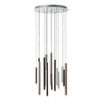 Brilliant - LED-himmennettävä riippuvalaisin kaapelilla CEMBALO LED/70W/230V mattakromi/musta/ruskea