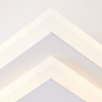 Brilliant - Himmennettävä LED-kattovalaisin IORGO LED/40W/230V 3000K 43,5x43,5 cm valkoinen/musta