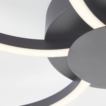 Brilliant - Himmennettävä LED-kattovalaisin FICO LED/32W/230V 3000-6500K halkaisija 65 cm musta + kauko-ohjaus