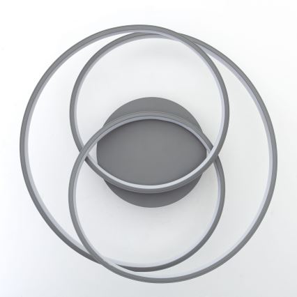 Brilliant - LED-kattovalaisin LABYRINTH LED/40W/230V halkaisija 39,5 cm harmaa