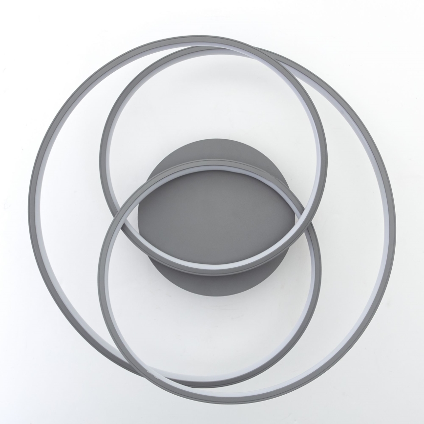 Brilliant - LED-kattovalaisin LABYRINTH LED/40W/230V halkaisija 39,5 cm harmaa