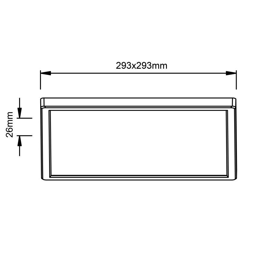 Brilliant - LED kattovalaisin MILTON LED/18W/230V 29,3x29,3 cm valkoinen