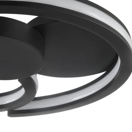 Brilliant - LED-kattovalaisin REVOLA LED/33W/230V 3000/4000/6500K halkaisija 40 cm musta