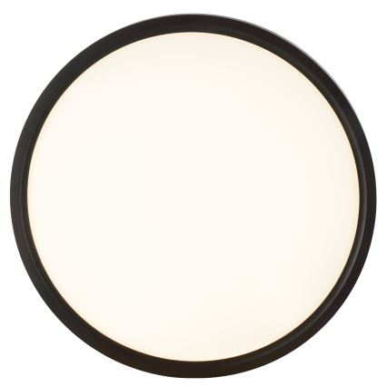 Brilliant - LED-kattovalaisin liiketunnistimella ja hämäräkytkimellä GALO LED/26W/230V Ø 40 cm musta