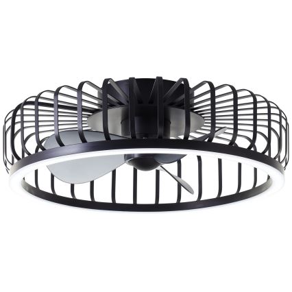 Brilliant - LED-himmennettävä kattovalaisin tuulettimella CAPO LED/36W/230V 2700-6500K halkaisija 48 cm musta + kaukosäädin