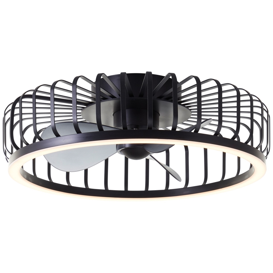 Brilliant - LED-himmennettävä kattovalaisin tuulettimella CAPO LED/36W/230V 2700-6500K halkaisija 48 cm musta + kaukosäädin