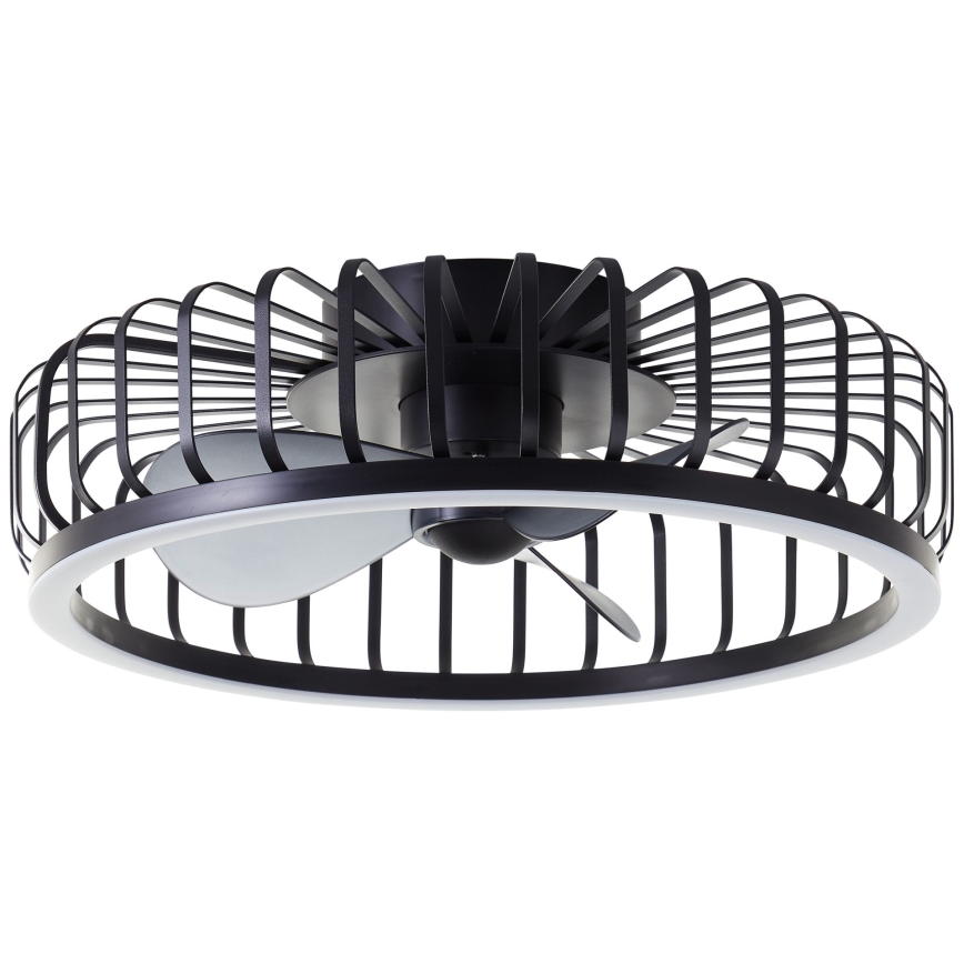 Brilliant - LED-himmennettävä kattovalaisin tuulettimella CAPO LED/36W/230V 2700-6500K halkaisija 48 cm musta + kaukosäädin